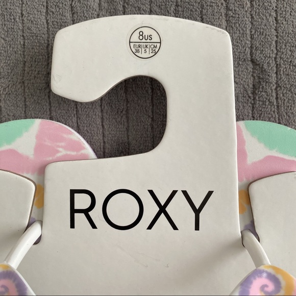 NEW ROXY Logo Flip Flops - Picture 6 of 7